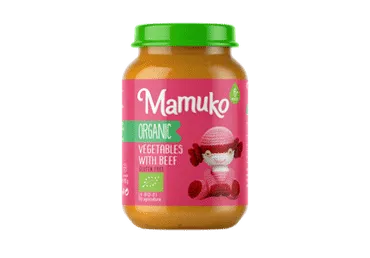 Ekol. MAMUKO daržovių ir jautienos košė, nuo 6 mėn., 190 g