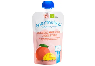 Ekol. mangų desertas MARMALUZI su šalav. sėklomis (8+ mėn.), 90 g