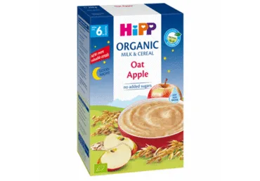 Ekol. pieniška košė HIPP su avižomis ir obuol. (nuo 6 mėn.), 250 g