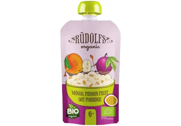 Ekologiška avižinė košė RŪDOLFS su mang., pasif., 6+ mėn., 110 g