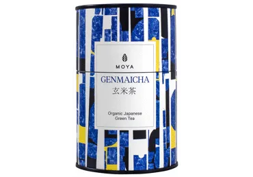 Ekologiška biri japoniška žalioji arbata MOYA GENMAICHA, 60 g