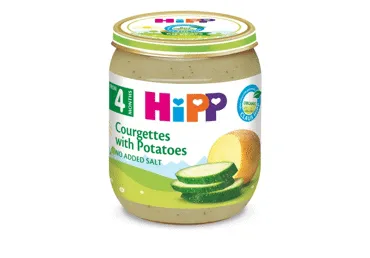 Ekologiška cukinijų tyrelė HIPP su bulvėmis (nuo 4 mėn.), 125 g