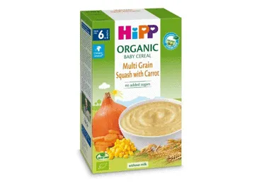 Ekologiška įvairių grūdų košė su moliūgu HIPP, 200 g