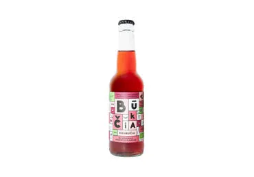 Ekologiška kombučia su juodaisiais serbentais ir hibisku BŪKČIA, 330 ml