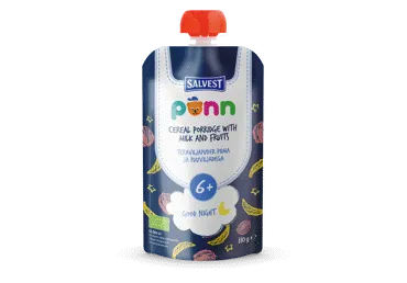 Ekologiška košė PONN su pienu ir vaisiais, nuo 6 mėn., 110 g