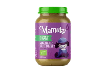 Ekologiška MAMUKO daržovių ir kalakutienos košė, nuo 6 mėn., 190 g