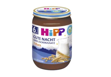Ekologiška pieniška 7 grūdų košelė HIPP nuo 6 mėn., 190 g