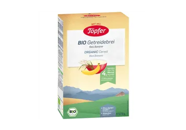 Ekologiška ryžių košė TOPFER su bananais (nuo 4 mėn.), 175 g