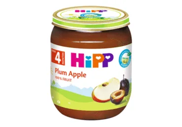 Ekologiška slyvų tyrelė HIPP (nuo 4 mėn.), 125 g