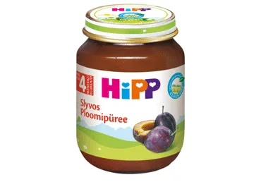 Ekologiška slyvų tyrelė HIPP BIO, nuo 4 mėnesių amžiaus, 125 g