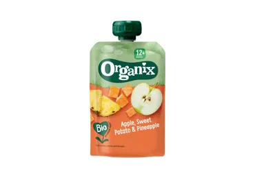 Ekologiška tyrė su saldžia bulve, ananasais ORGANIX, nuo 12mėn. 100 g