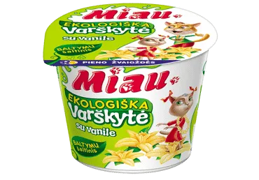 Ekologiška varškytė su vanile MIAU, rieb. 6 % rieb., 100 g