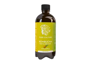 Ekologiškas ananasų sk. baltosios arbatos gėrimas KOMBUCHA, 400 ml