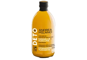Ekologiškas obuolių actas su ciberžolėmis ir cinamonu DETOX, 500 ml