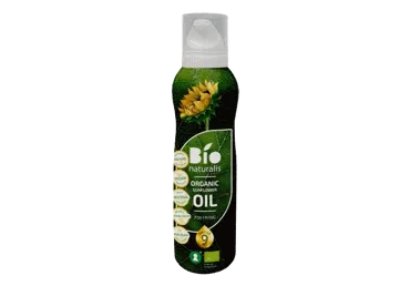 Ekologiškas purškiamasis saulėgrąžų aliejus BIONATURALIS, 200 ml