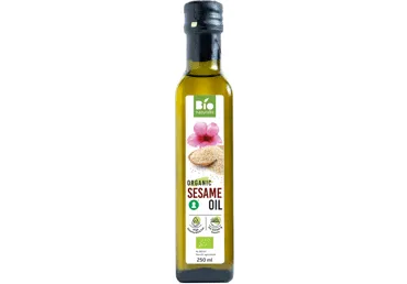 Ekologiškas šaltai spaustas sezamų sėklų aliejus BIONATURALI, 250 ml
