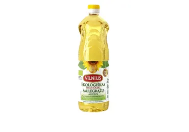 Ekologiškas saulėgrąžų aliejus VILNIUS, 1 l