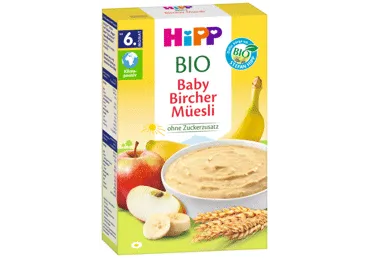 Ekologiški BIRCHERIO dribsniai HIPP (nuo 6 mėn.), 250 ml