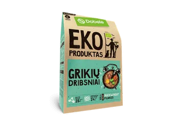 Ekologiški grikių dribsniai DOBELE, 500 g