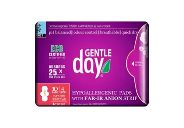 Ekologiški higieniniai paketai GENTLE DAY USE ECO (dieniniai), 10 vnt.