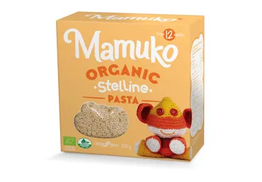 Ekologiški MAMUKO makaronai STELLINI PASTA, nuo 12 mėn., 320 g