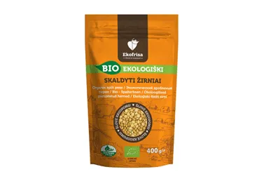 Ekologiški skaldyti žirniai EKOFRISA, 400 g