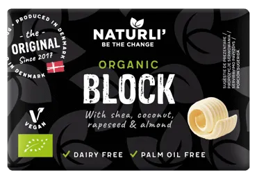 Ekologiški tepieji riebalai NATURLI' VEGAN BLOCK, 200 g