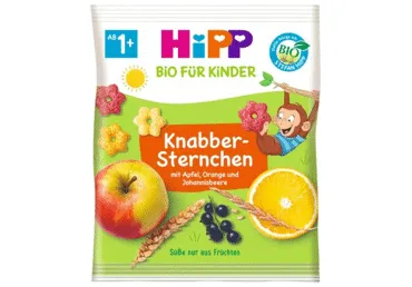 Ekologiški traškučiai su daržovėmis HIPP (nuo 1 metų), 30 g
