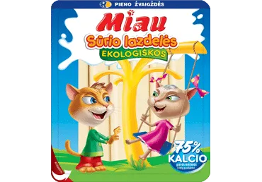 Ekologiškos sūrio lazdelės MIAU, 40 % rieb. s. m., 180 g