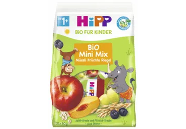 Ekologiškų vaisių batonėlių rinkinys HIPP MINI, nuo 12 mėn., 100 g