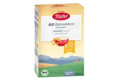 Ekol.visų grūdo dalių avižų košė TOPFER kūd. nuo 6 mėn., 175 g