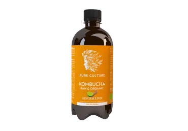 Ekol.ž.citrinų sk.žal.arbatos gėrimas KOMBUCHA su imbierais, 400 ml