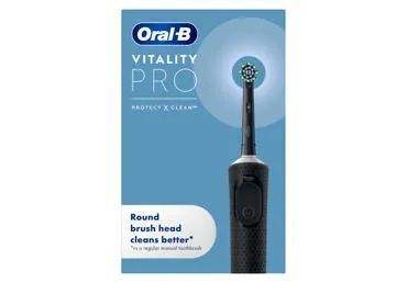 Elektrinis dantų šepetėlis ORAL-B Vitality Pro, Black, 1 vnt.