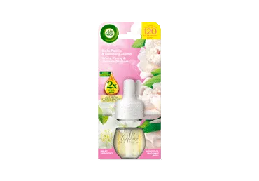 Elektrinis kištukinis oro gaiviklis „Air Wick“, baltų bijūnų ir jazminų kvapo, 19 ml