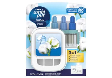 Elektrinis oro gaiviklis AMBI PUR 3Vol Cotton SK, 20ml
