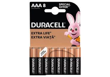Baterijas DURACELL AAA 8gab.
