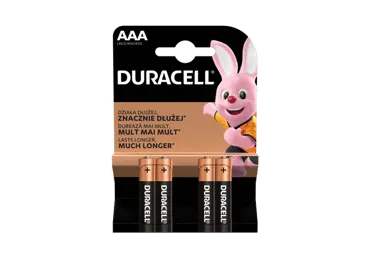 Elementai DURACELL AAA, LR03, 4 vnt., 4 vnt.