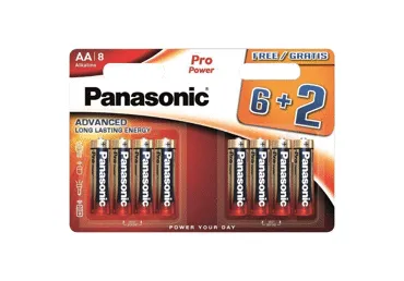 Baterijas Panasonic Pro Power LR6PPG/8BW