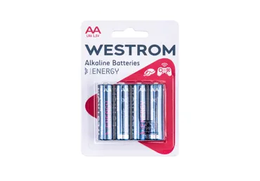 Elementai WESTROM AA, LR6, 1,5 V, 4 vnt., 4 vnt.