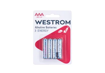 Elementai WESTROM AAA, LR03, 1,5 V, 4 vnt., 4 vnt.