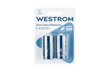 Elementai WESTROM C, R14, 1,5 V, 2 vnt., 2 vnt.