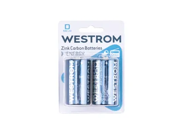 Elementai WESTROM D, R20, 1,5 V, 2 vnt., 2 vnt.