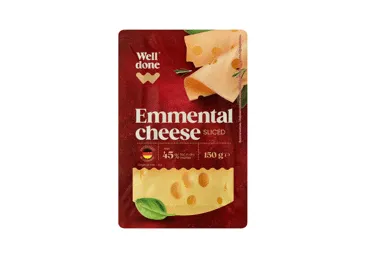 Ementalio sūris WELL DONE (riekelės), 45 % rieb. s. m., 150 g
