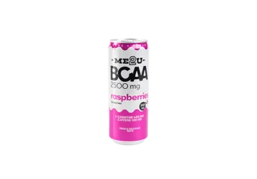 Energinis gėrimas ME2U BCAA, aviečių skonio, 330 ml