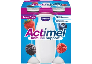 Ferm. jogurto gėrimas ACTIMEL, uogų sk., 1,5 % rieb., 4x100g, 400 g