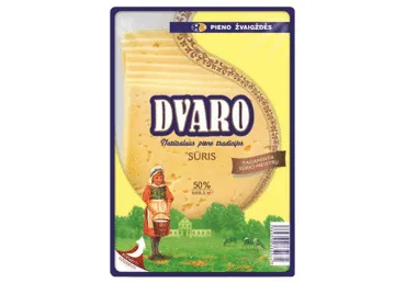 Fermentinis DVARO sūris (riekelės), 50 % rieb.s.m., 150 g