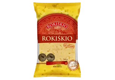 Fermentinis sūris ROKIŠKIO, 45%, 240g