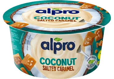 Fermentuot. kokosų produktas ALPRO, sūdytos karamelės skonio, 120 g