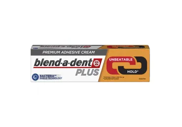 Fiksuojamasis dantų protezų kremas BLEND A DENT Plus Unbeatable Bite, No Flavor, 40 g