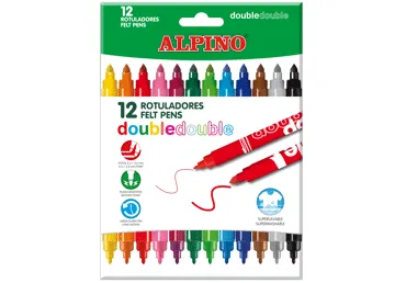 Flomasteriai DOUBLE ALPINO, 10+2 sp (b), 1 vnt.